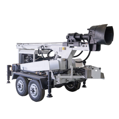 o reboque montou o equipamento de perfuração do borewell da água