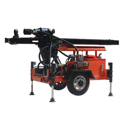 o reboque montou o equipamento de perfuração portátil hidráulico SLY100 do borewell da água